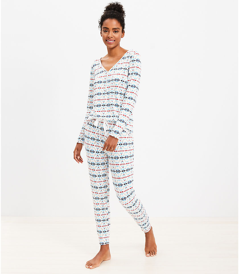 Fair Isle Pajama Set