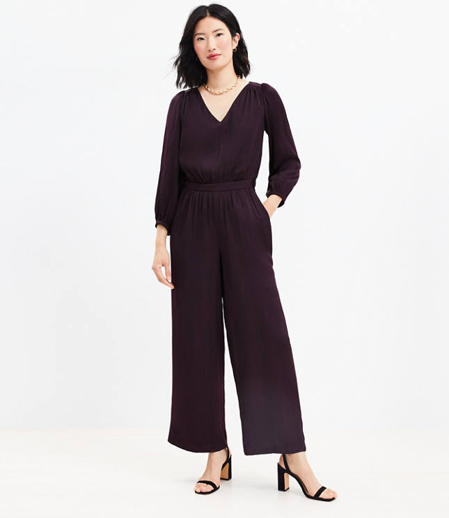 Drapey VNeck Jumpsuit