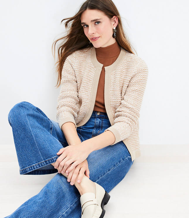 Textured Sweater Jacket