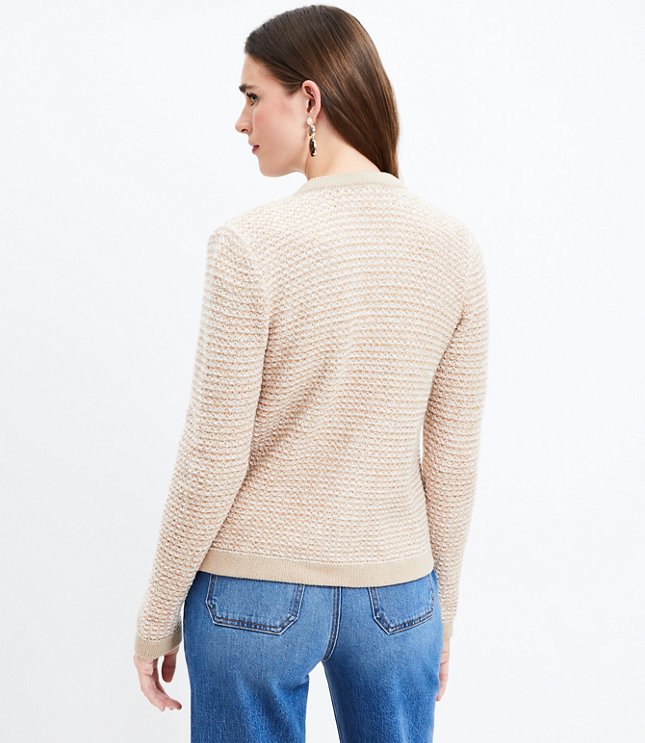 Textured Tweed Open Sweater Jacket in 2024  Petite sweaters, Open sweater,  Sweaters for women