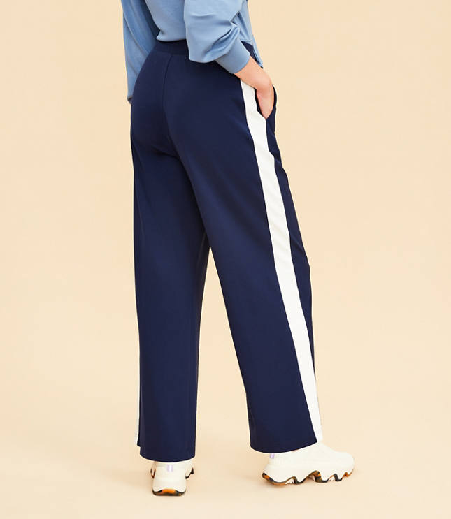 Lou & Grey Side Stripe Heavyweight Luvstretch Wide Leg Pants