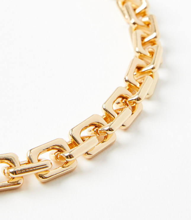 Square Chain Link Necklace