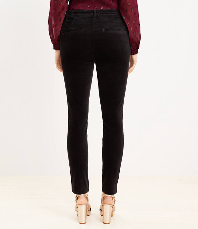 Tall Pleated Tapered Pants in Velvet