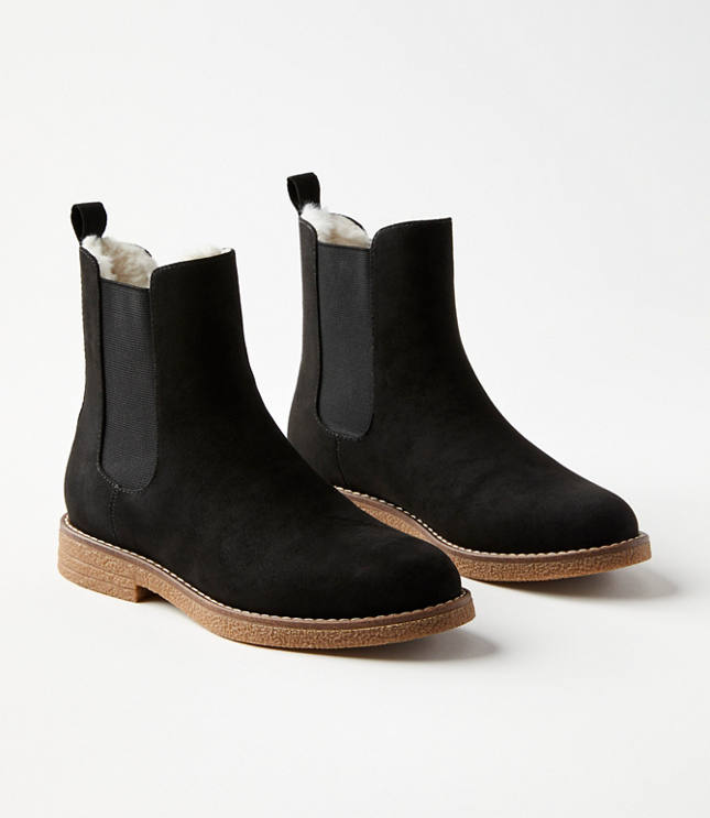 Crepe Soled Booties - Black