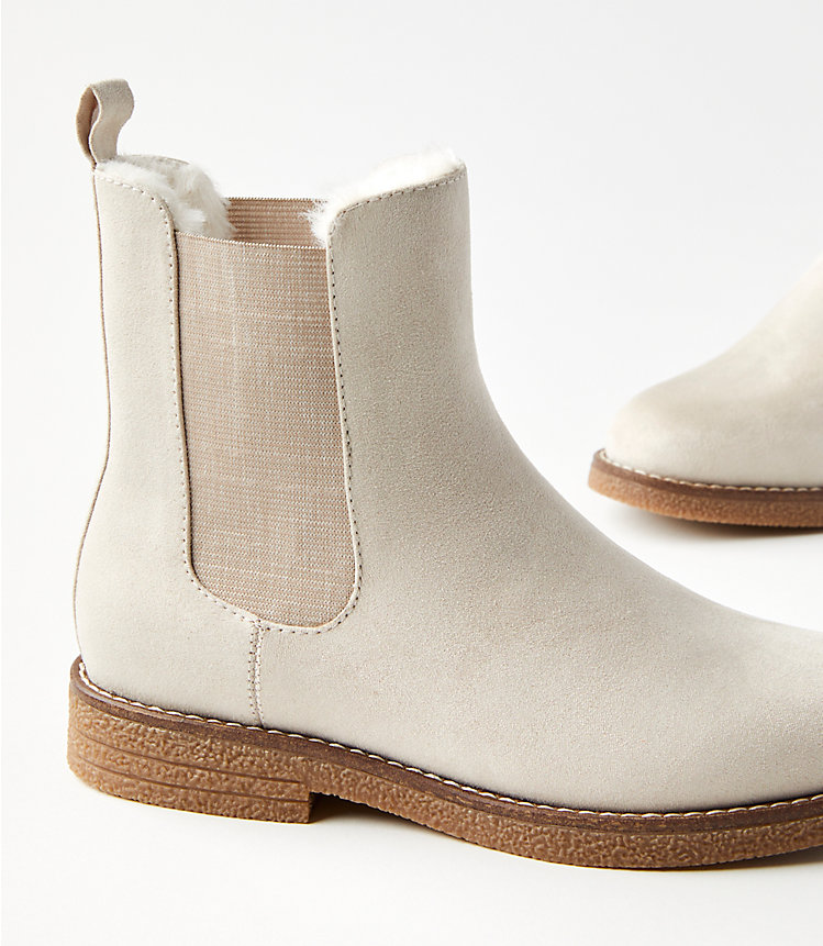 Faux Fur Lined Chelsea Boots image number 1