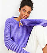 Petite Fuzzy Ribbed Sweater carousel Product Image 2