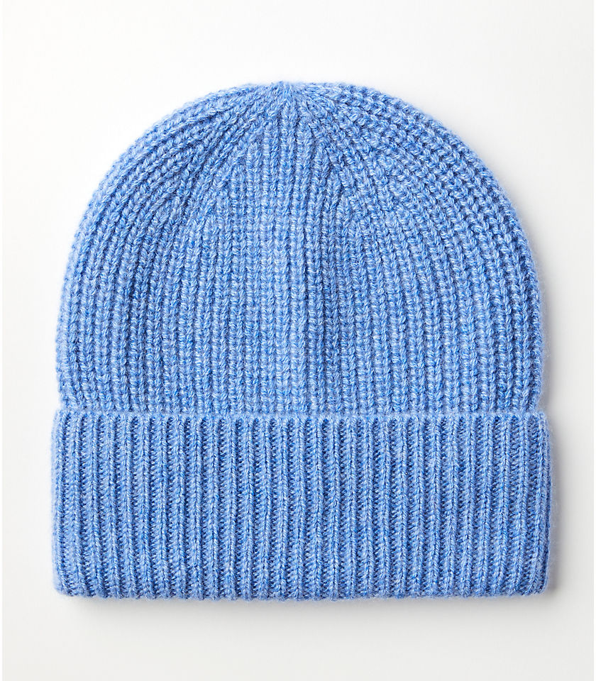 Ribbed Cashmere Beanie
