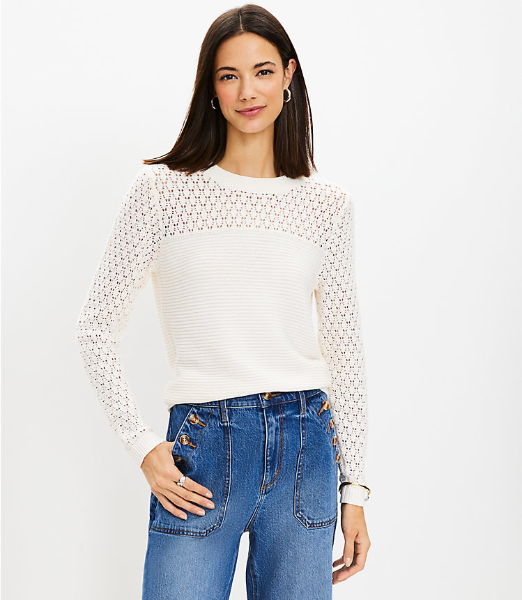 Petite Textured Stitch Sweater image number 0
