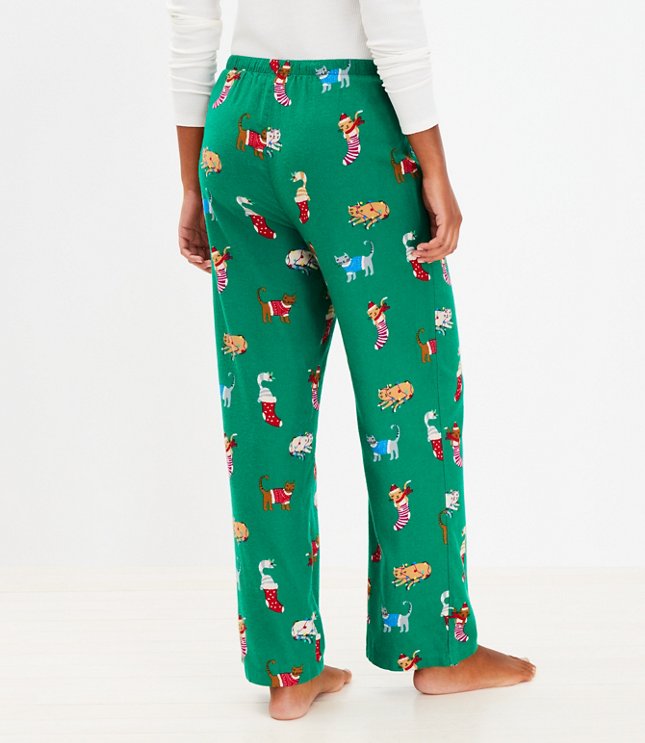 Patterned Flannel Pajama Pants For Men