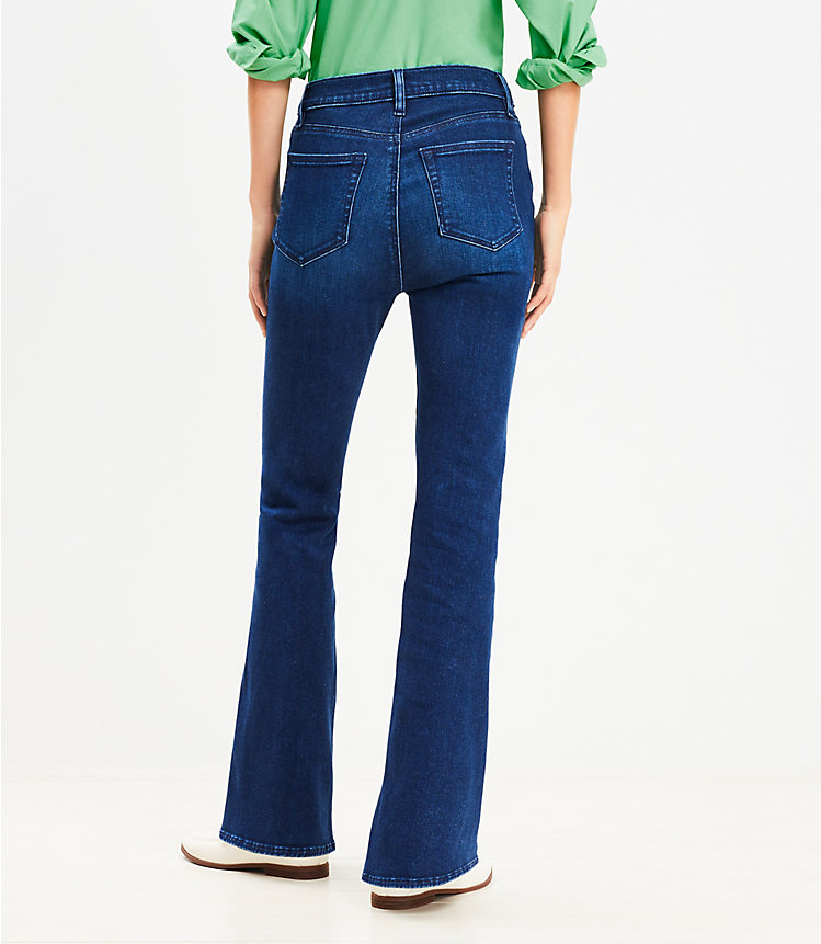 High Rise Slim Flare Jeans in Dark Wash image number 2