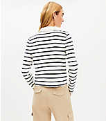 Stripe Collared Sweater Jacket carousel Product Image 4