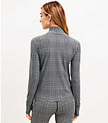 Lou & Grey Houndstooth Softsculpt Zip Top carousel Product Image 3