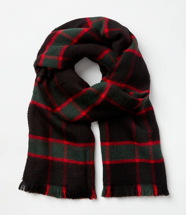 Plaid Blanket Scarf