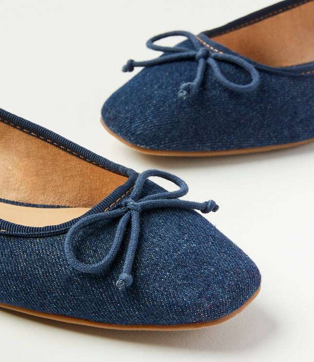 Denim Ballet Flats