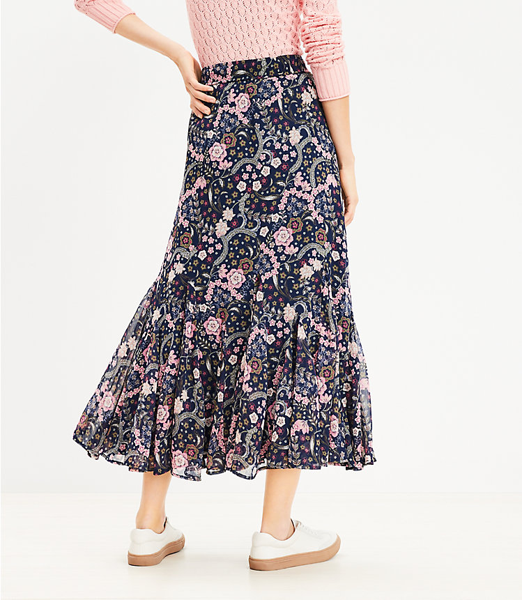 Bloom Godet Midi Skirt image number 2