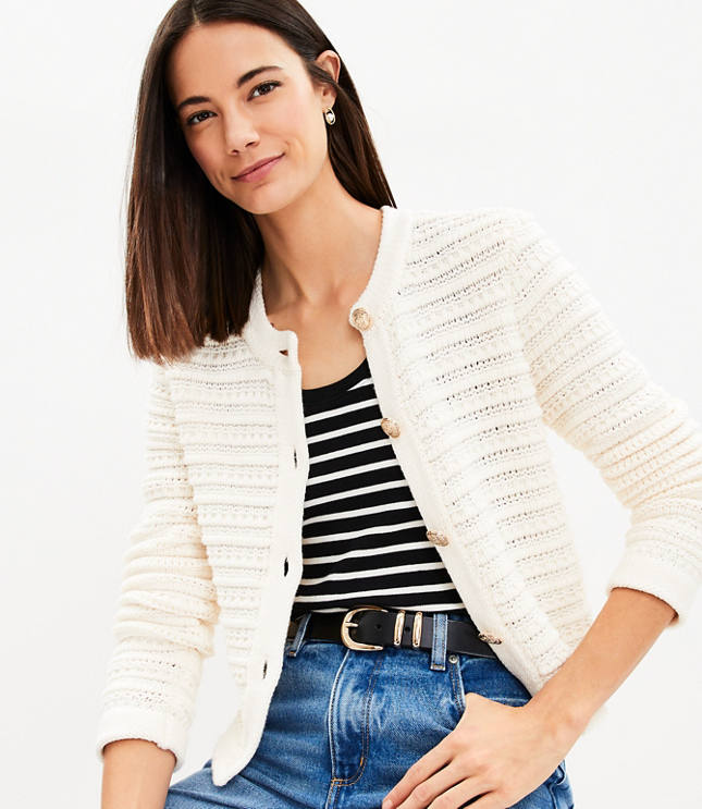 Textured Sweater Jacket