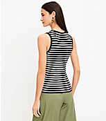 Stripe Perfect Ribbed Scoop Neck Tank Top carousel Product Image 3