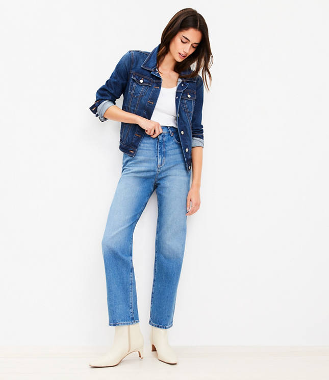 High Rise Classic Straight Jeans