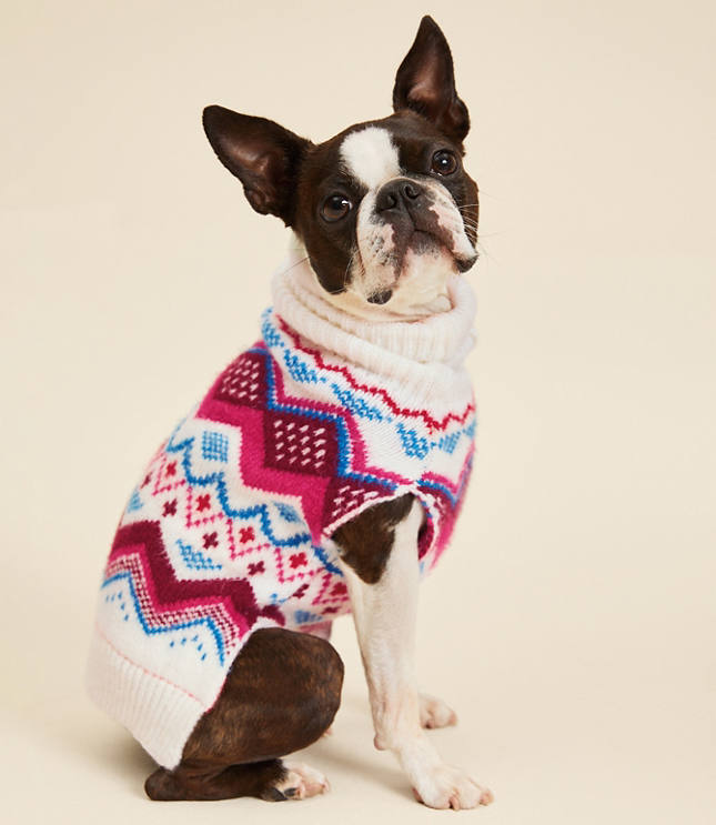 Fair Isle Dog Sweater