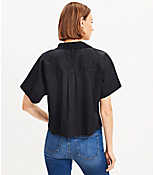Cotton Blend Modern Drop Shoulder Pocket Shirt carousel Product Image 3