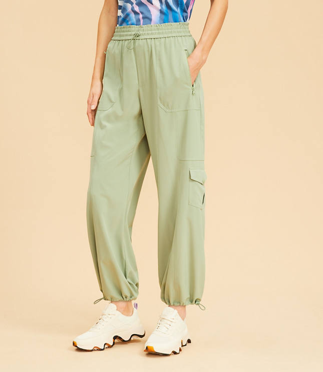 LOFT Lou Grey Pintucked Zip Pocket Pants, $39, LOFT