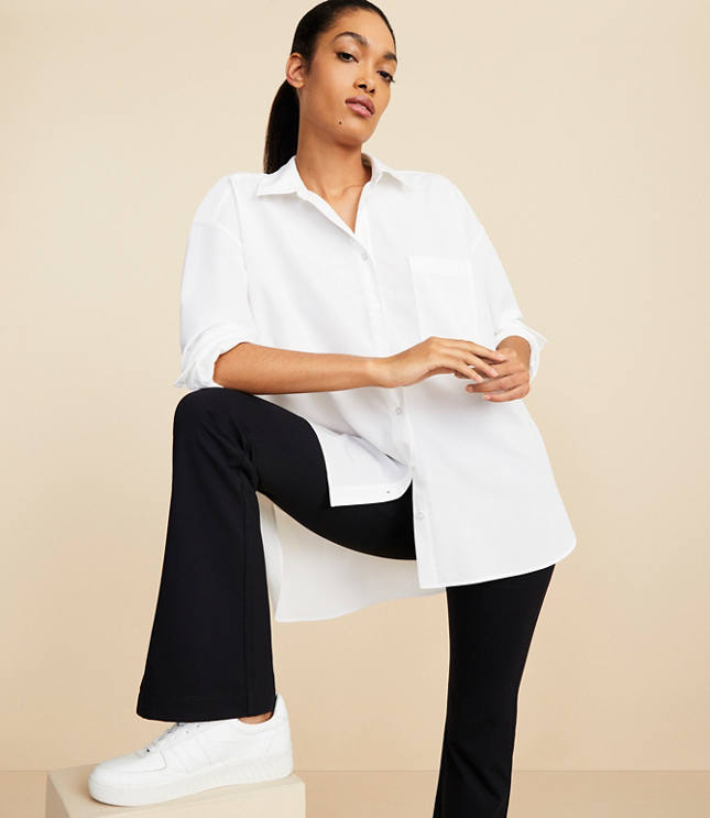 Lou & Grey Oversized Wanderweave Pocket Tunic Shirt