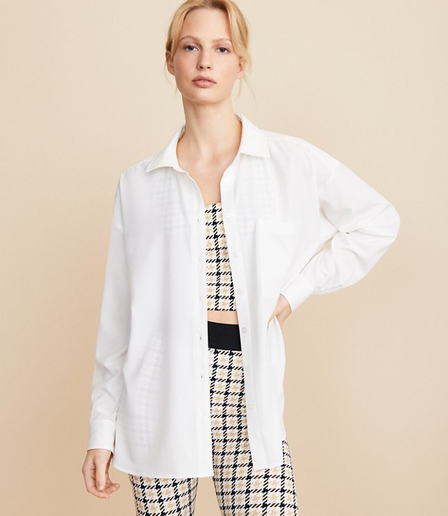 Lou & Grey Oversized Wanderweave Pocket Tunic Shirt