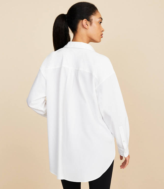 Lou & Grey Oversized Wanderweave Pocket Tunic Shirt