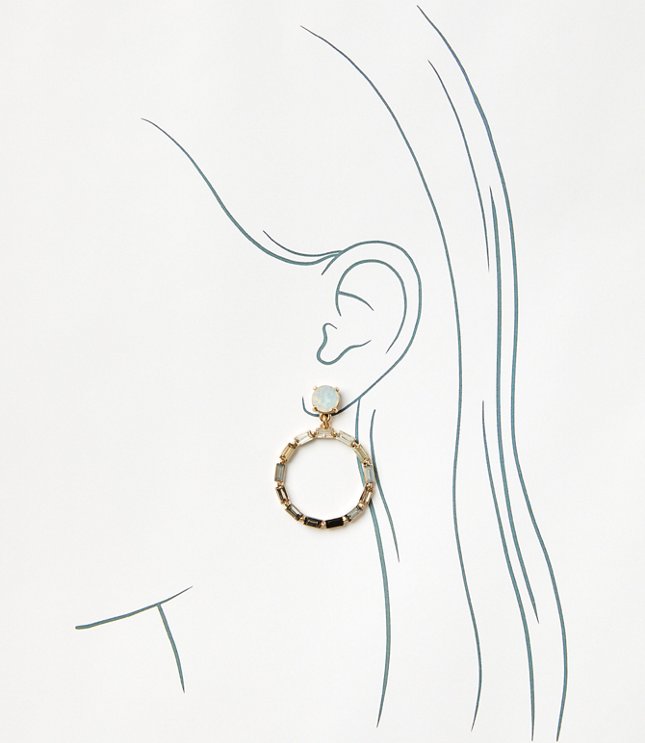 Mother Of Pearl Modern Drop Earrings