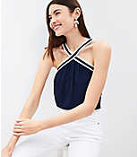 Crossover Halter Top carousel Product Image 2