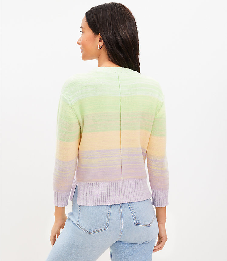 Ombre Elbow Sleeve Sweater image number 2