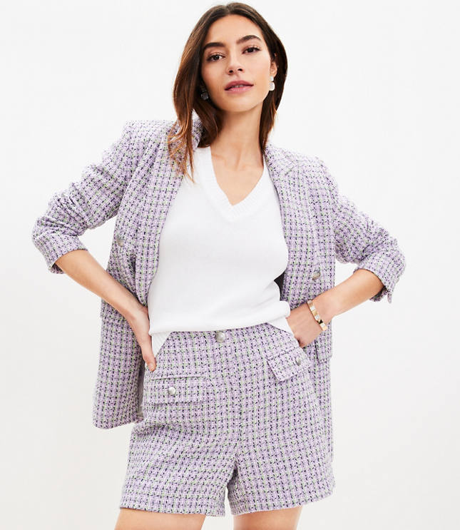 Light Wash Flap Pocket Short