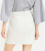 Petite Faux Leather Seamed Shift Skirt carousel Product Image 3