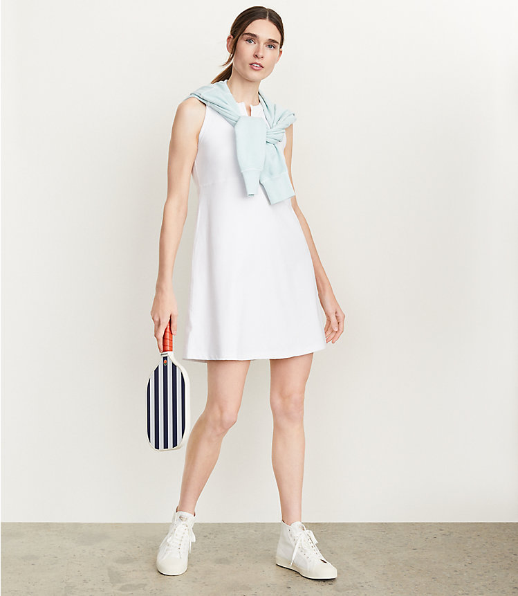Lou & Grey Zip Softsculpt Mini Tennis Dress image number 0