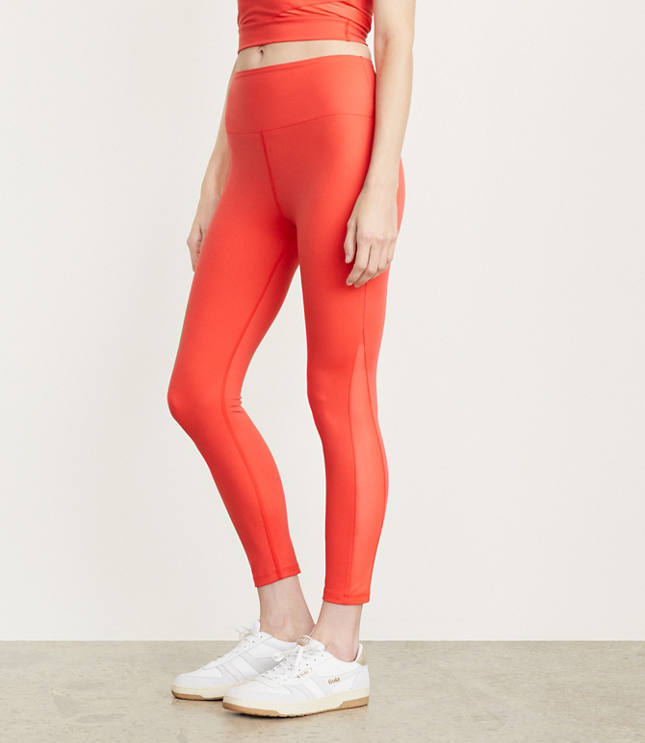 Petite Lou & Grey Petaled Feel Good Pocket Leggings - Coral Multi