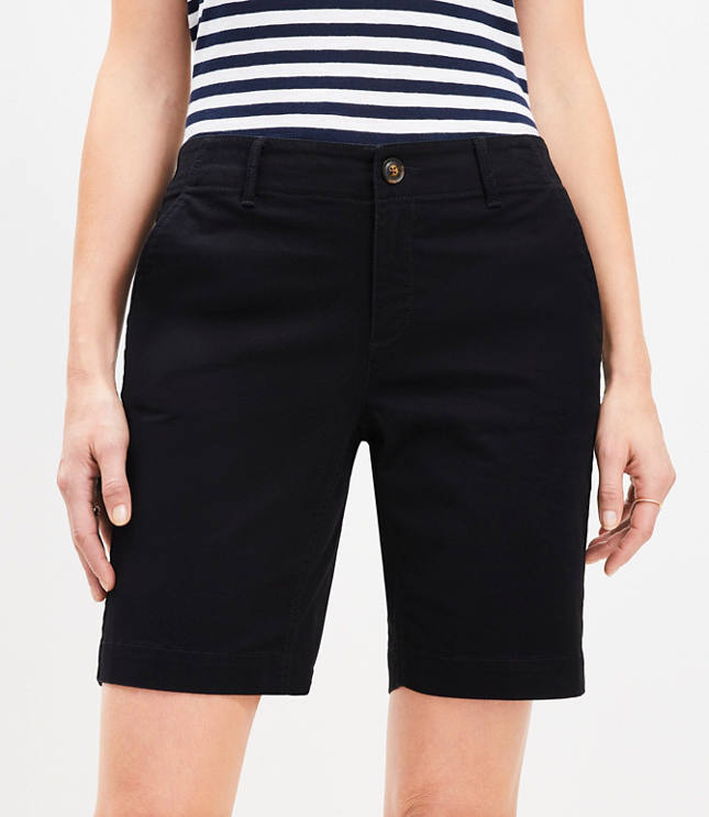 Petite Curvy Monroe Chino Bermuda Shorts