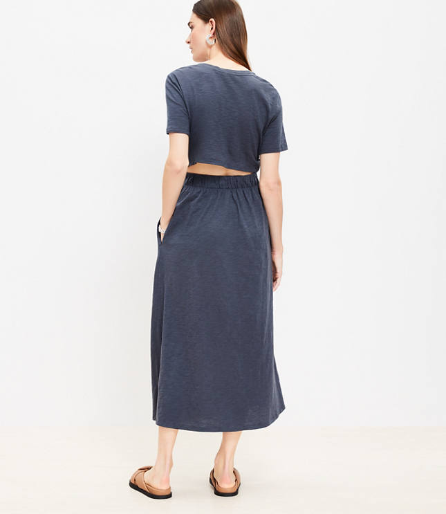 Back midi dress hotsell