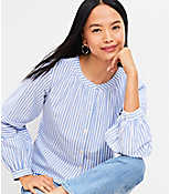 Striped Poet Blouse carousel Product Image 2