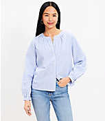 Striped Poet Blouse carousel Product Image 3