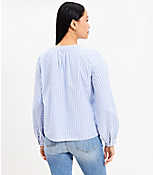 Striped Poet Blouse carousel Product Image 4