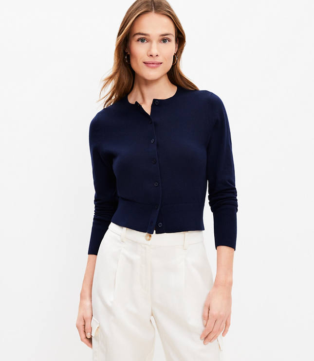 Loft hotsell navy cardigan