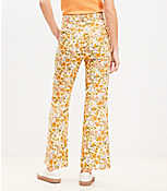 Petite Belted Sutton Kick Crop Pants in Floral carousel Product Image 3