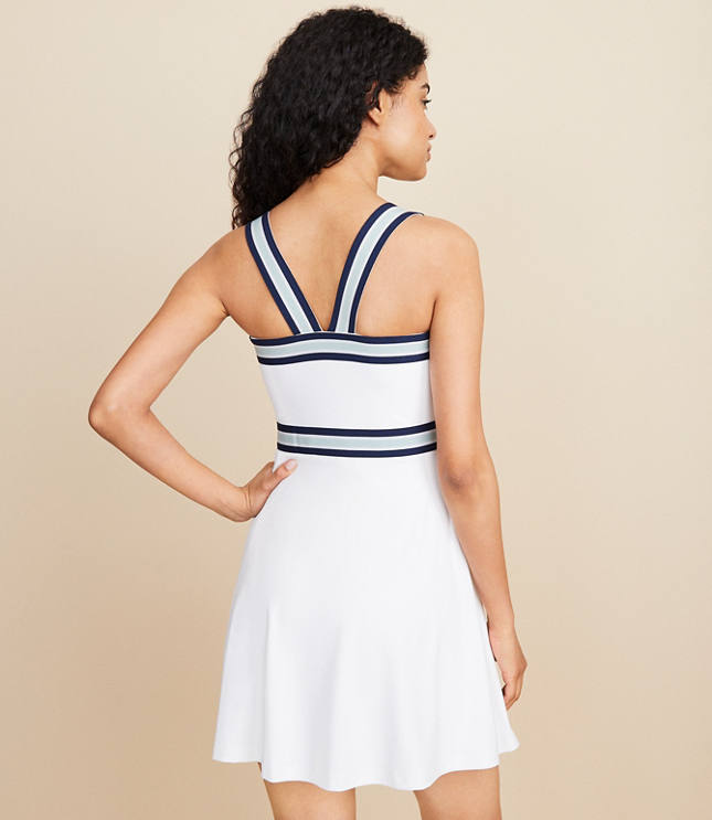 Lou & Grey Striped Strappy Softsculpt Skort Dress