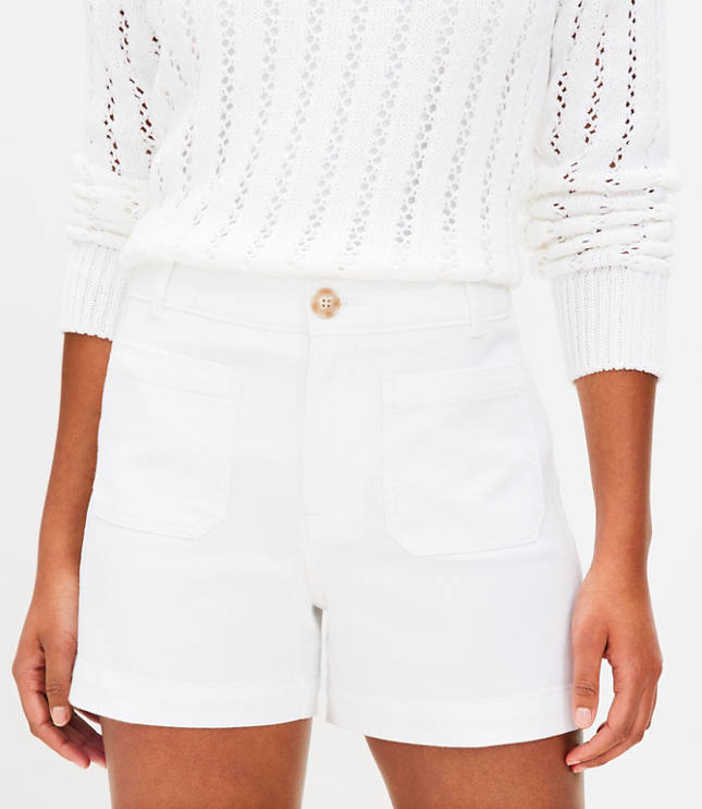 Curvy Palmer Shorts in Twill