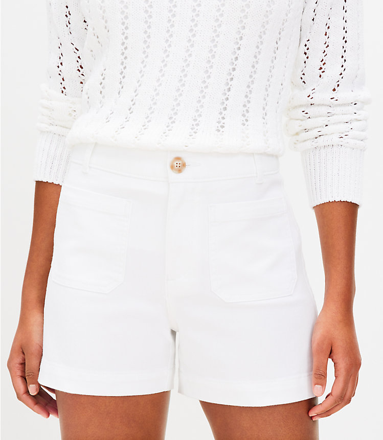 Curvy Palmer Shorts in Twill image number null