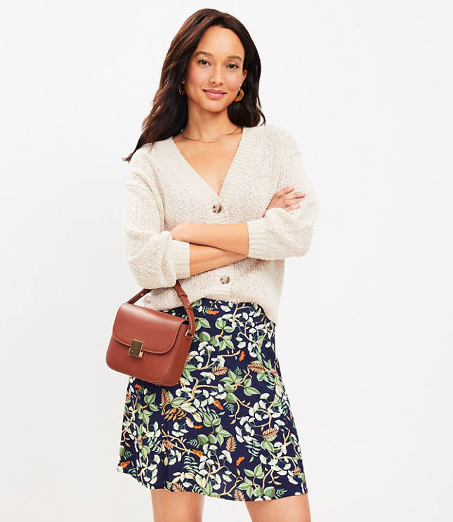 Ponte Seamed Skirt