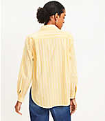 Stripe Cotton Blend Relaxed Pocket Shirt carousel Product Image 3