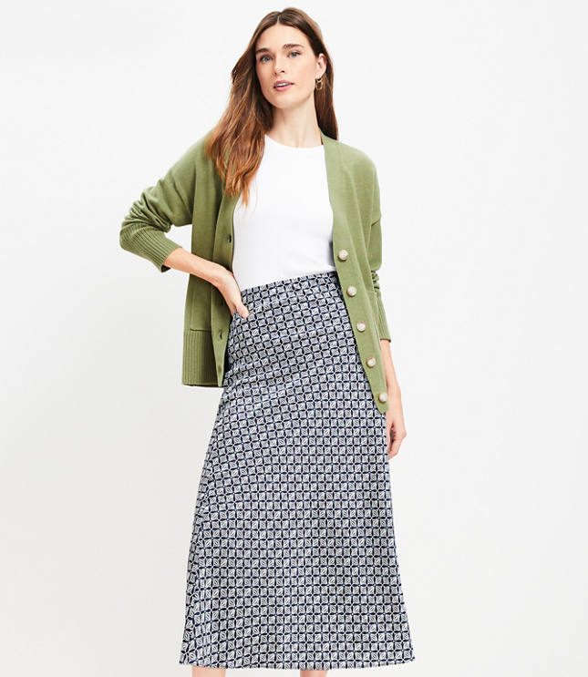 Petite Bias Midi Skirt