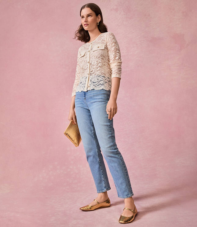 High Rise Slim Jeans in Mid Vintage Wash carousel Product Image 5