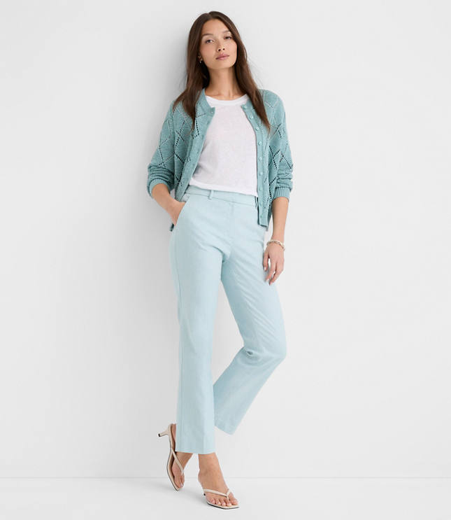 Petite Riviera Slim Pants in Linen Blend